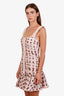 Zimmermann Pink Polka Dot Ruffled Mini Dress Size 1