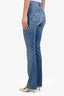 MOTHER Blue Denim High Waisted Smokin Double Heel Flared Jeans Size 26