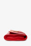 Saint Laurent Red Leather Classic Y Ligne Clutch