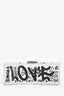 Balenciaga White Graffiti XS Hourglass Top Handle Bag with Strap