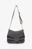 Christian Dior Navy Oblique Trotter Canvas Flap Crossbody Bag