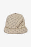 Stella McCartney Beige Cotton Monogram Print Baseball Hat