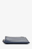 Balenciaga Navy Leather B Emblem Long Zipped Card Holder