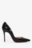 Christian Louboutin Black Patent 'Iriza 100' Pumps Size 36.5