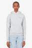 Sporty & Rich Grey Logo Print Hoodie Size XS
