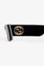 Gucci Black Rectangular Interlocking GG Handle Sunglasses