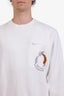 Moncler White Year of the Dragon Logo Sweatshirt Size L Mens