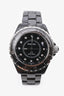 Pre-loved Chanel™ Black Ceramic Diamond Markers 'J12' 38mm Automatic Watch