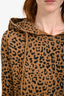 Nili Lotan Leopard Print Cotton 'Janie' Hoodie Size XS