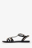 Valentino Black Jelly Rockstud Cage Sandals Size 36