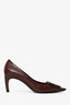 Roger Vivier Brown Pointed Toe Kitten Heel Pumps Size 37