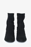 Stuart Weitzman Black Suede Pearl Embellished Ankle Boots Size 5.5