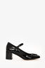 Valentino Black Patent VLogo Signature Mary Jane Pumps Size 38