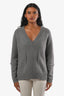 Tom Ford Grey Cashmere V Neck Sweater Size P/S