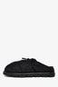 Prada Black Re-Nylon Quilted Puffer Fur Lined Mules Size 9 Men's