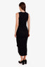 Loewe Black Ribbed Embellished Pebble Dress Size L