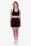 Prada Black Nylon Logo Shorts Size 36