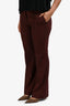Etro Red/Black Wool Cotton Plaid Tapered Pants Size 46