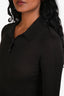 Frame Brown Silk Cashmere Long Sleeve Polo Sweater Size XS