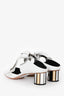 Proenza Schouler White Leather Slingback Mules Size 37