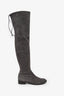 Stuart Weitzman Grey Suede Lowland Over-the-Knee Boot Size 8.5