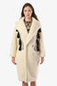 Max Mara White Wool Teddy Bear 'Demetra' Midi Coat Size XS