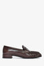 Prada Brown Leather Penny Loafers Size 38