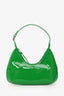 By Far Green Patent Baby Amber Bag