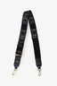 Fendi Black Denim-effect FF Jacquard Shoulder Strap