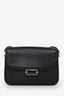 Saint Laurent 2021 Black Leather 'Fermoir' Flap Shoulder Bag