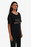 Gucci Black Graphic Crewneck T-Shirt Size XS