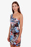 Balenciaga Multicolour Cotton 'All Over Cities' Mini Dress Size M