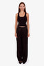 Anine Bing Black Straight Leg Pleated Trousers Size 26