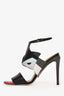 Fendi Black Leather "Monster" Heels Size 38