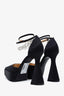 Mach & Mach Black Satin Audrey 55 Pumps Size 39