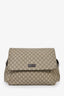 Gucci Brown Coated Canvas GG Logo Messenger Bag