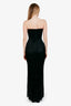 House of CB Black Beaded Strapless Maxi Dress Size S