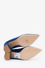 Gianvito Rossi Blue Suede Pointed Toe Pumps Size 39