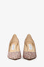 Jimmy Choo Pink/Silver Sparkly Heels Size 39.5