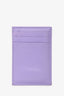Bottega Veneta Purple Leather Intrecciato Card Holder