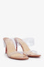 Christian Louboutin Nude PVC Just Nothing Heels Size 36.5