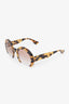 Miu Miu Tortoise Brown Gradient SMU07Q-A Rasoir Half Rim Sunglasses