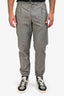 Christian Dior Grey Cotton Blend Drawstring Cuffed Pants Size 46 Mens