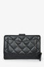 Pre-loved Chanel™ 2015/16 Black Caviar Leather L-Zip Wallet