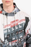 Supreme White Grand Prix Windbreaker Jacket Size Small Mens
