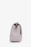 Pre-loved Chanel™ 2022+ Lilac Quilted Lambskin Mini Square Pearl Crush Flap Bag
