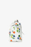 Loewe White/Multicolour Leather Small 'Flower Bianco' Puzzle Bag