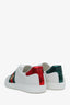 Gucci White Leather Web Bee Ace Sneakers Size 12 Mens