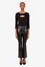 Citizens of Humanity Black Recycled Leather Lilah Pants Size 23