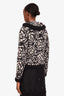 Pre-loved Chanel™ Black/White Wool Camellia CC Cardigan Jacket Size 34
